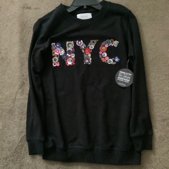 Sweatshirt NWT - Unleashed Brand - Size S - Black - Picture 1 of 3